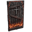 Coffin Wooden Door - Rust-Skin für Holztür