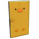 Easter Chick Door - Rust-Skin für Blechtür