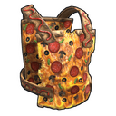 Pizza Chest Plate - Rust-Skin für Metall Brustplatte