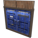 Cobalt Container Double Door - Rust-Skin für Doppeltür aus Blech