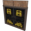 Storage Room Double Door - Rust-Skin für Doppeltür aus Blech