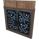 Constellations Metal Double Door - Rust-Skin für Doppeltür aus Blech
