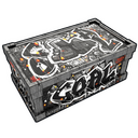 Graffiti Charcoal Storage - Rust-Skin für Große Holzkiste