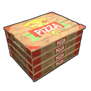 Pizza Box Storage - Rust-Skin für Holzkiste