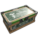 Scientific Medicine Storage - Rust-Skin für Große Holzkiste