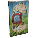 Funny Bunny Wood Door - Rust-Skin für Holztür