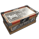 Scientific Car Parts Storage - Rust-Skin für Große Holzkiste