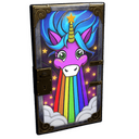 Rainbow Pony Metal Door - Rust-Skin für Blechtür