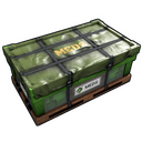 Meds Supply Container - Rust-Skin für Große Holzkiste