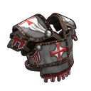 Knights Templar Vest - Rust-Skin für Verkehrsschild-Jacke