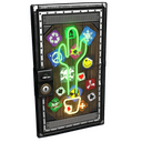 Neon Cactus Metal Door - Rust-Skin für Blechtür