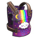 Rainbow Pony Chest Plate - Rust-Skin für Metall Brustplatte