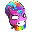 Rainbow Pony Mask - Rust-Skin für Metall Maske