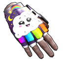 Rainbow Pony Roadsign Gloves - Rust-Skin für Straßenschild Handschuhe