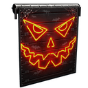 Neon Pumpkin Garage Door - Rust-Skin für Garagentor
