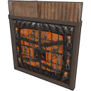 Pumpkin Jail Double Door - Rust-Skin für Doppeltür aus Blech