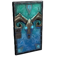 Molten Visage Metal Door