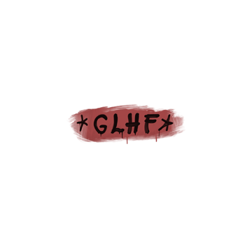 Sealed Graffiti | GLHF (Blood Red)