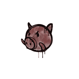 Sealed Graffiti | Piggles (Brick Red)