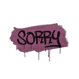 Sealed Graffiti | Sorry (Princess Pink)