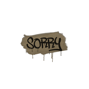 Sealed Graffiti | Sorry (Dust Brown)
