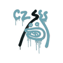 Sealed Graffiti | Recoil CZ-75 (Wire Blue)