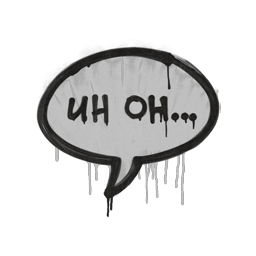 Sealed Graffiti | Uh Oh (Shark White)