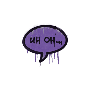 Sealed Graffiti | Uh Oh (Monster Purple)