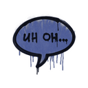 Sealed Graffiti | Uh Oh (SWAT Blue)