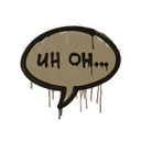 Sealed Graffiti | Uh Oh (Dust Brown)