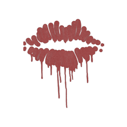 Sealed Graffiti | Kiss (Blood Red)