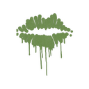 Sealed Graffiti | Kiss (Battle Green)