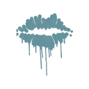 Sealed Graffiti | Kiss (Wire Blue)