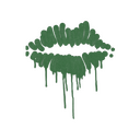 Sealed Graffiti | Kiss (Jungle Green)