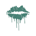 Sealed Graffiti | Kiss (Frog Green)