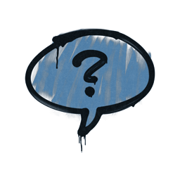 Sealed Graffiti | Question Mark (Monarch Blue)