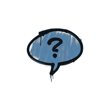 Sealed Graffiti | Question Mark (Monarch Blue)