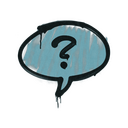 Sealed Graffiti | Question Mark (Wire Blue)