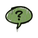 Sealed Graffiti | Question Mark (Battle Green)