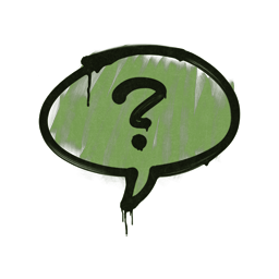 Sealed Graffiti | Question Mark (Battle Green)