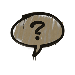 Sealed Graffiti | Question Mark (Dust Brown)