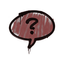 Sealed Graffiti | Question Mark (Brick Red)