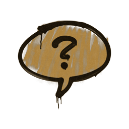 Sealed Graffiti | Question Mark (Desert Amber)