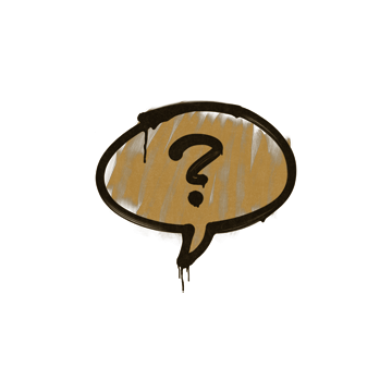 Sealed Graffiti | Question Mark (Desert Amber)