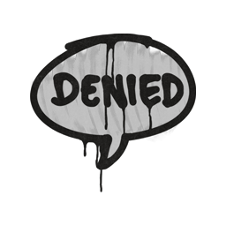 Sealed Graffiti | Denied (Shark White)