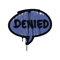 Sealed Graffiti | Denied (SWAT Blue)