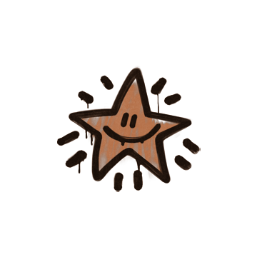Sealed Graffiti | Shining Star (Tiger Orange)