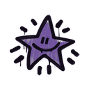 Sealed Graffiti | Shining Star (Monster Purple)