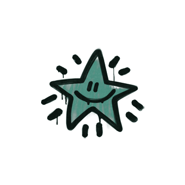 Sealed Graffiti | Shining Star (Frog Green)