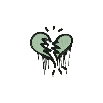 Sealed Graffiti | Broken Heart (Cash Green)